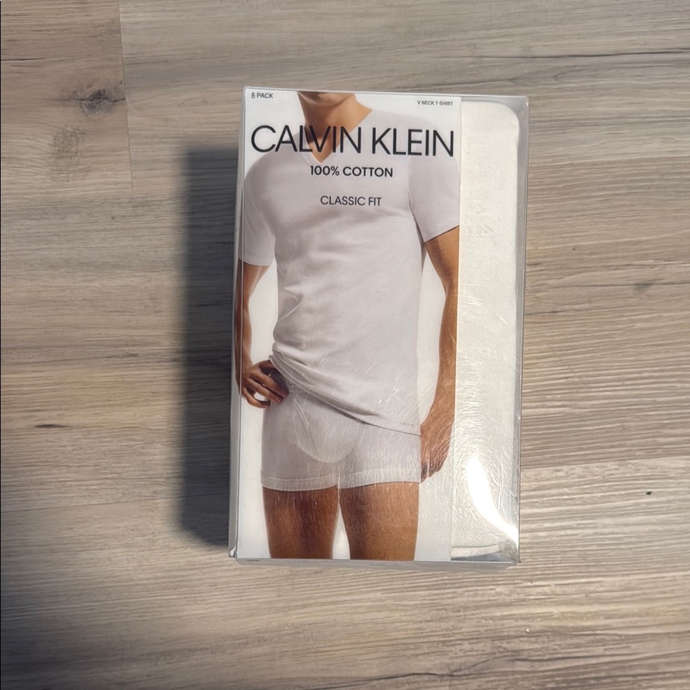 5pack Calvin Klein White Undershirt Essentials